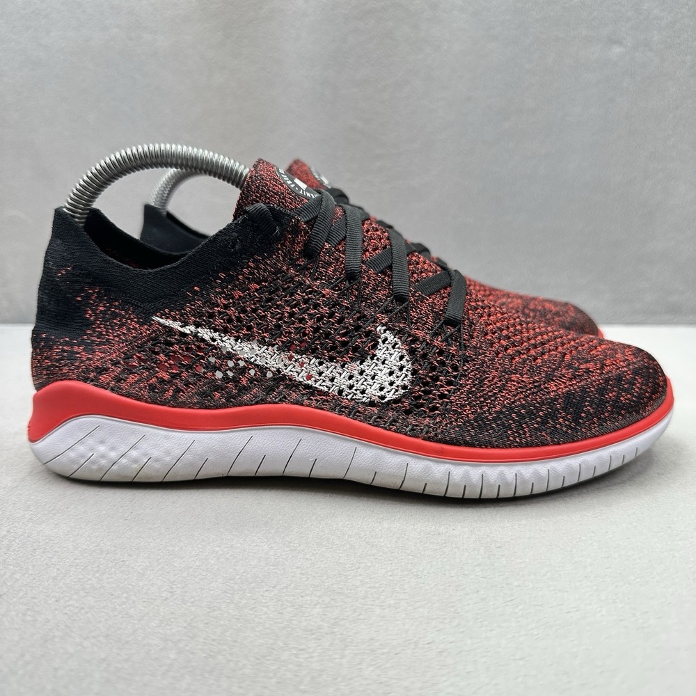 Womens 8.5 / Mens 7 Nike Free RN Flyknit 2018 Shoes Bright Crimson Running